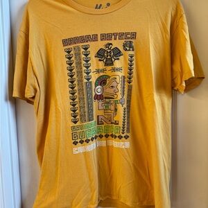 Aztec Graphic Yellow T-Shirt